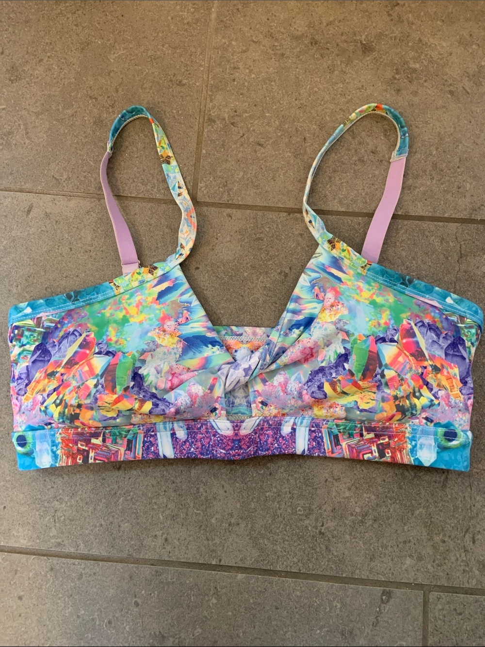 Blackmilk Crystals Twist Sports Bra - Sz M - Like New